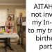 AITAH for not inviting my In-laws to my triplets birthday party?
