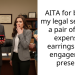AITA for buying my legal secretary a pair of nice, expensive earrings as an engagement present?