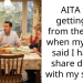 AITA for getting up from the table when my mom said I had to share dinner with my sister?