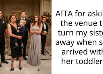 AITA for asking the venue to turn my sister away when she arrived with her toddler?