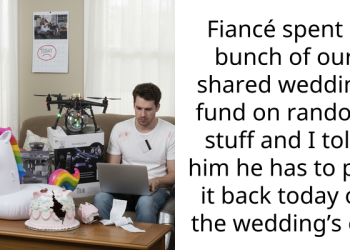 Fiancé spent a bunch of our shared wedding fund on random stuff and I told him he has to pay it back today or the wedding’s off
