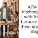 AITA for ditching lunch with friends because of one them brought a dog?