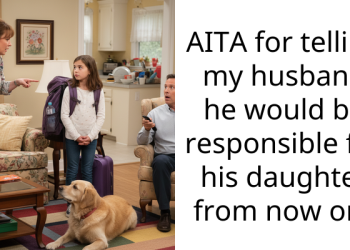 AITA for telling my husband he would be responsible for his daughter from now on?