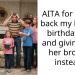 AITA for taking back my Niece’s birthday gift and giving it to her brother instead?