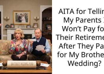 AITA for Telling My Parents I Won’t Pay for Their Retirement After They Paid for My Brother’s Wedding?