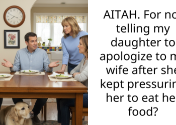 AITAH. For not telling my daughter to apologize to my wife after she kept pressuring her to eat her food?
