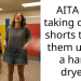 AITA for taking off my shorts to dry them under a hand dryer?