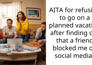 AITA for refusing to go on a planned vacation after finding out that a friend blocked me on social media?