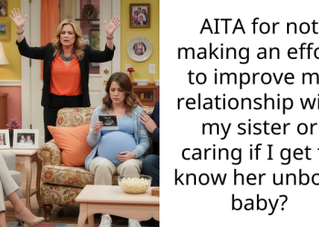 AITA for not making an effort to improve my relationship with my sister or caring if I get to know her unborn baby?