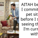 AITAH because I committed to pet sitting before I started seeing the guy I’m currently with?