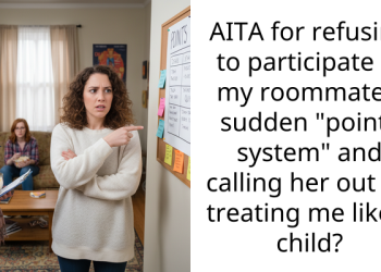 AITA for refusing to participate in my roommate’s sudden “points system” and calling her out on treating me like a child?