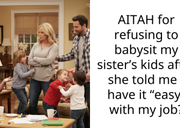 AITAH for refusing to babysit my sister’s kids after she told me I have it “easy” with my job?