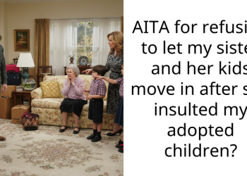 AITA for refusing to let my sister and her kids move in after she insulted my adopted children?