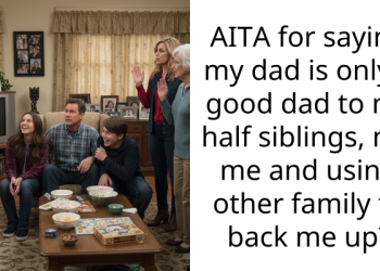 AITA for saying my dad is only a good dad to my half siblings, not me and using other family to back me up?