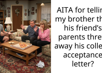 AITA for telling my brother that his friend’s parents threw away his college acceptance letter?