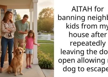 AITAH for banning neighbor kids from my house after repeatedly leaving the door open allowing my dog to escape?