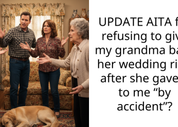 UPDATE AITA for refusing to give my grandma back her wedding ring after she gave it to me “by accident”?