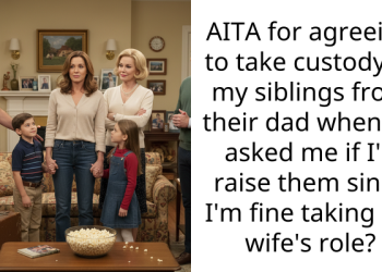 AITA for agreeing to take custody of my siblings from their dad when he asked me if I’d raise them since I’m fine taking his wife’s role?
