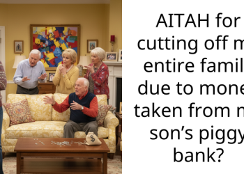 AITAH for cutting off my entire family due to money taken from my son’s piggy bank?
