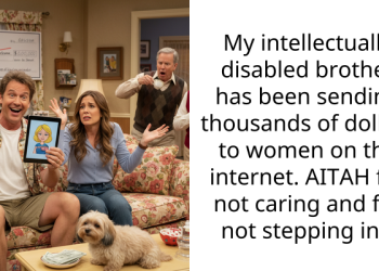 My intellectually disabled brother has been sending thousands of dollars to women on the internet. AITAH for not caring and for not stepping in?