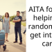 AITA for not helping a random guy get into his car?