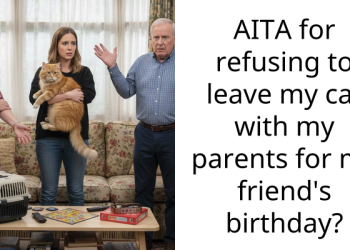 AITA for refusing to leave my cat with my parents for my friend’s birthday?