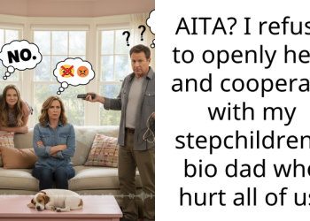 AITA? I refuse to openly help and cooperate with my stepchildren’s bio dad who hurt all of us.