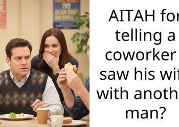 AITAH for telling a coworker I saw his wife with another man?