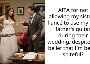 AITA for not allowing my sister’s fiancé to use my late father’s guitar during their wedding, despite his belief that I’m being spiteful?