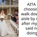 AITA for choosing to walk down the aisle by myself after my mom said no to doing it?