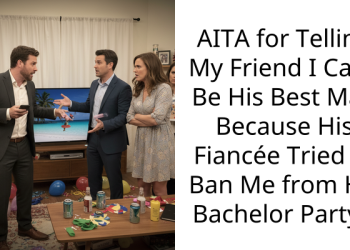 AITA for Telling My Friend I Can’t Be His Best Man Because His Fiancée Tried to Ban Me from His Bachelor Party?