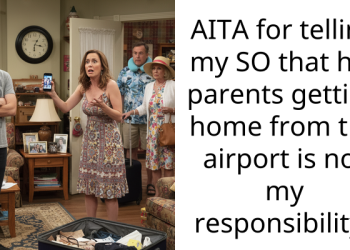 AITA for telling my SO that her parents getting home from the airport is not my responsibility?