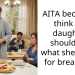 AITA because I think my daughter should get what she wants for breakfast?