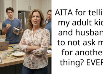 AITA for telling my adult kids and husband to not ask me for another thing? EVER!