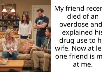 My friend recently died of an overdose and I explained his drug use to his wife. Now at least one friend is mad at me.