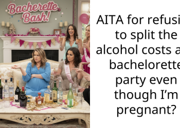 AITA for refusing to split the alcohol costs at a bachelorette party even though I’m pregnant?