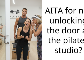 AITA for not unlocking the door at the pilates studio?