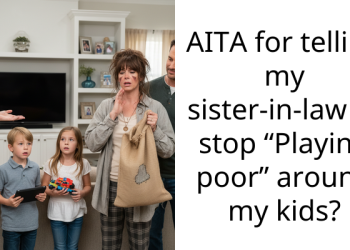 AITA for telling my sister-in-law to stop “Playing poor” around my kids?