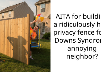 AITA for building a ridiculously high privacy fence for a Downs Syndrome annoying neighbor?