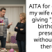 AITA for calling my wife out on giving “joint” birthday present without me there?