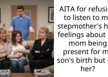 AITA for refusing to listen to my stepmother’s hurt feelings about my mom being present for my son’s birth but not her?