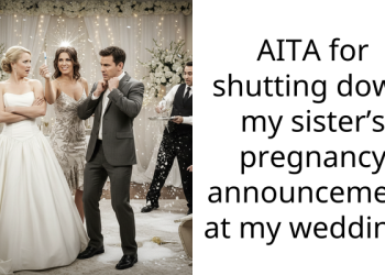 AITA for shutting down my sister’s pregnancy announcement at my wedding?