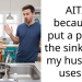 AITA because I put a pan in the sink after my husband uses it?