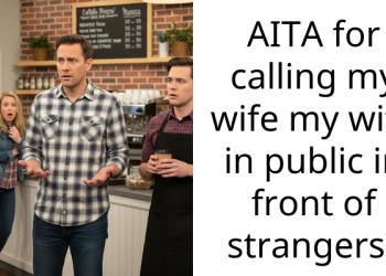 AITA for calling my wife my wife in public in front of strangers?