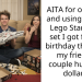 AITA for opening and using a 2008 Lego Star Wars set I got for my birthday that cost my friend a couple hundred dollars?