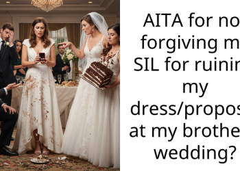 AITA for not forgiving my SIL for ruining my dress/proposal at my brother’s wedding?