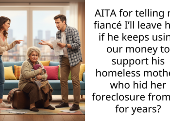 AITA for telling my fiancé I’ll leave him if he keeps using our money to support his homeless mother, who hid her foreclosure from us for years?