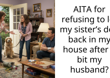 AITA for refusing to let my sister’s dog back in my house after it bit my husband?