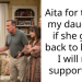 Aita for telling my daughter if she goes back to her ex I will not support her