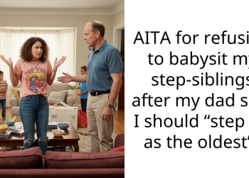 AITA for refusing to babysit my step-siblings after my dad said I should “step up as the oldest”?